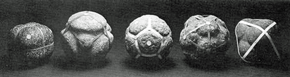 Neolithic Platonic solid shapes carved in stone