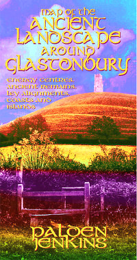 Glastonbury ley lines map