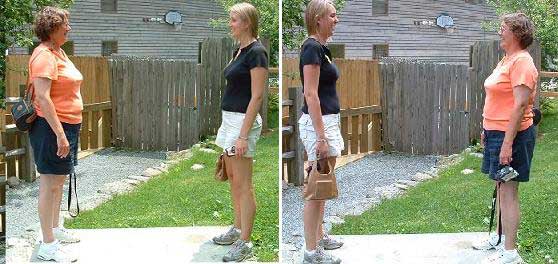 Height change demonstration at Mystery Hill