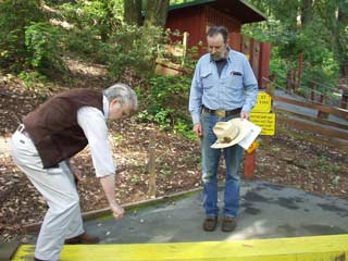 Nick Nelson dowsing a vortex