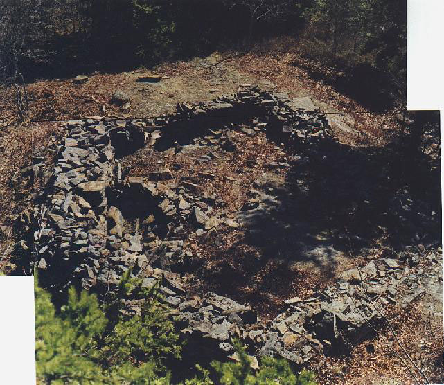 Mosaic picture of one of the large structures